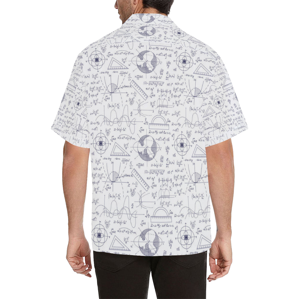 Math Pattern Print Design 03 Men's All Over Print Hawaiian Shirt (Model T58)