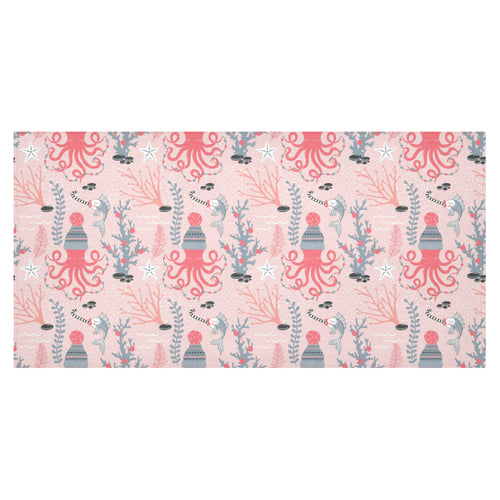 Octopus winter hat garland Fish candy Seaweed Cora Tablecloth