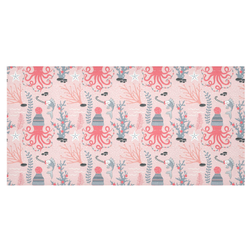 Octopus winter hat garland Fish candy Seaweed Cora Tablecloth