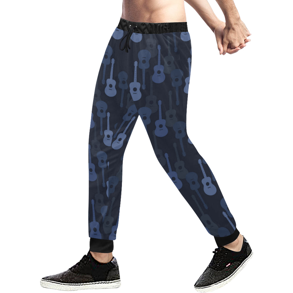 Blue Theme guitar pattern Unisex Casual Sweatpants