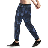 Blue Theme guitar pattern Unisex Casual Sweatpants