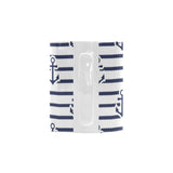 Anchor rope nautical  pattern Classical White Mug (Fulfilled In US)