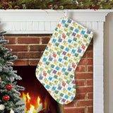 Chemistry Periodic Table Pattern Print Design 05 Christmas Stocking