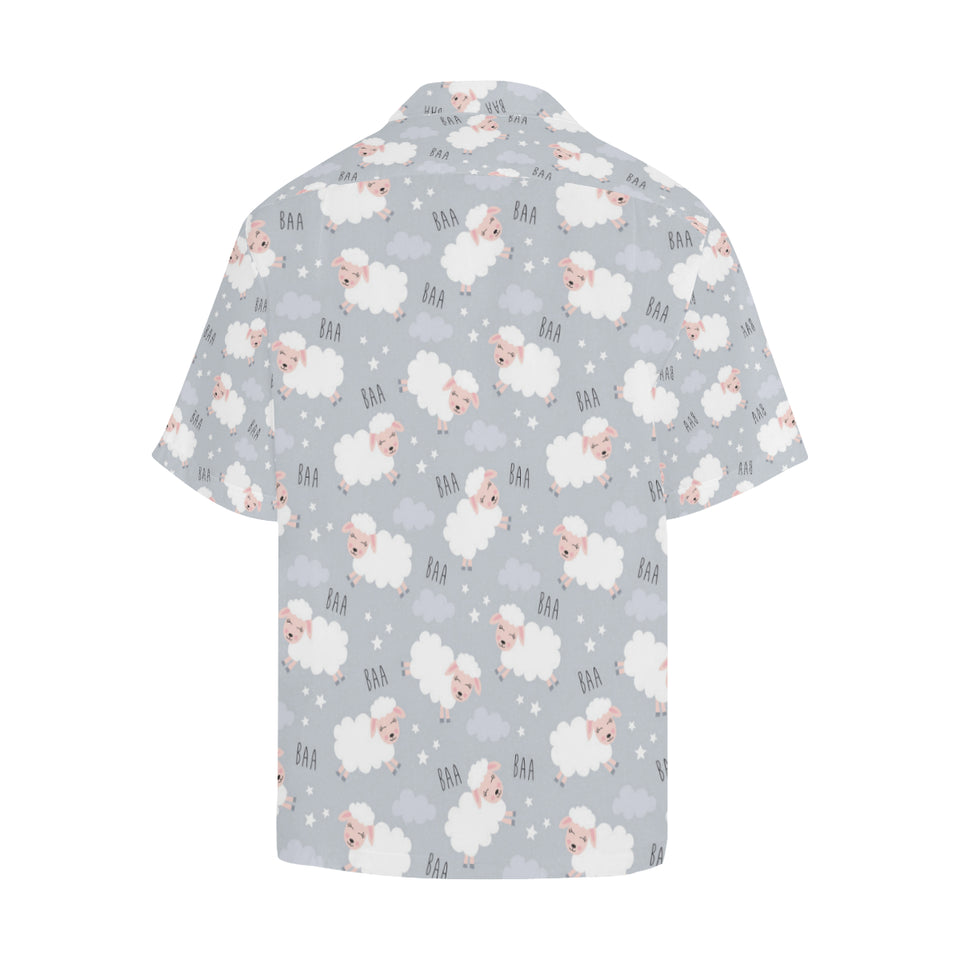 Sweet dreams sheep pattern Men's All Over Print Hawaiian Shirt