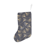 Gold ginkgo leaves Christmas Stocking