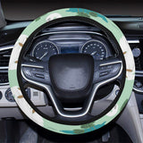 White swan lake pattern Car Steering Wheel Cover
