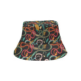 Colorful snake plant pattern Unisex Bucket Hat