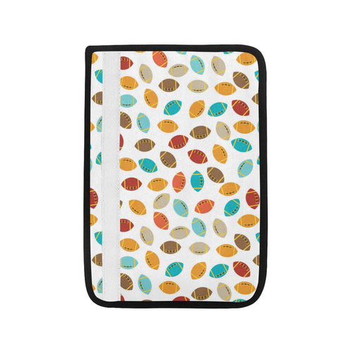 Colorful american football ball pattern Car Seat Belt Cover
