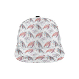 Watercolor sea turtle jellyfish pattern All Over Print Snapback Cap