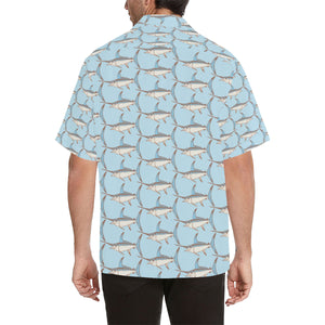 Swordfish Pattern Print Design 01 Men's All Over Print Hawaiian Shirt (Model T58)