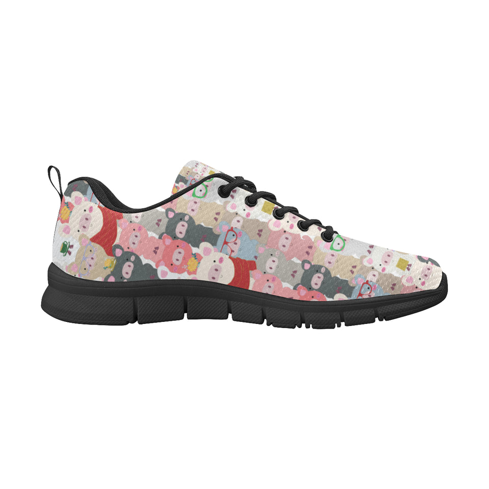 Pig Pattern Print Design 02 Women's Sneaker Shoes