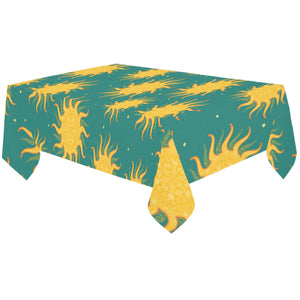 Sun green background Tablecloth