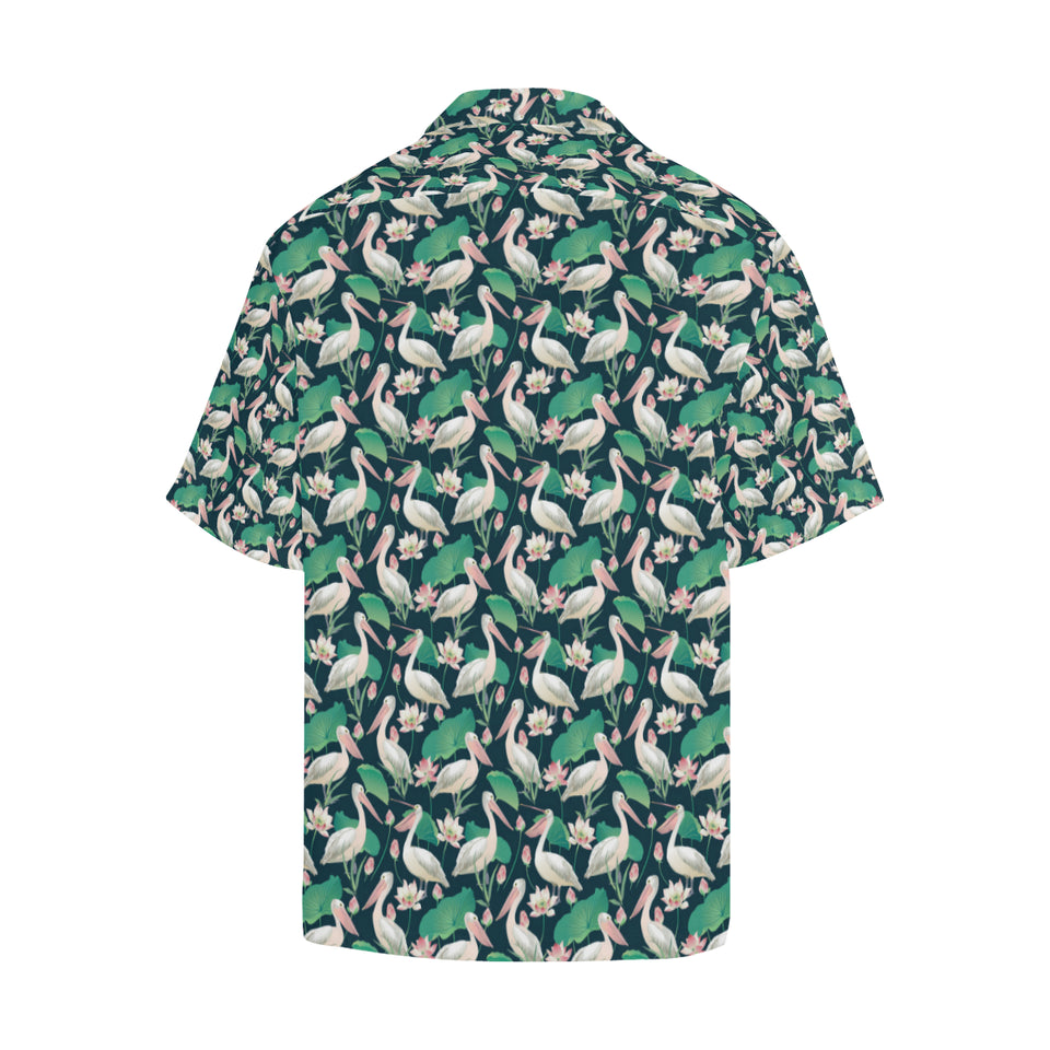 Pelican Pattern Print Design 03 Men's All Over Print Hawaiian Shirt (Model T58)