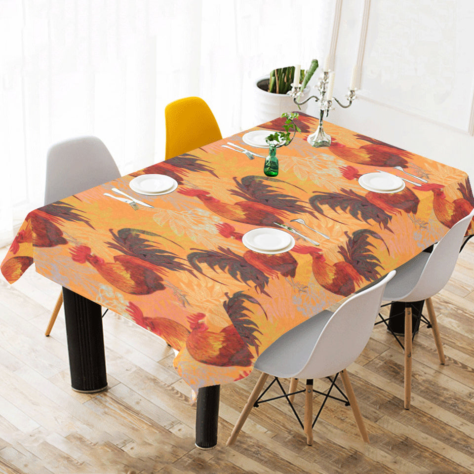 red rooster chicken cock pattern Tablecloth