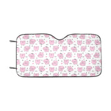 Pig Pattern Print Design 03 Car Sun Shade