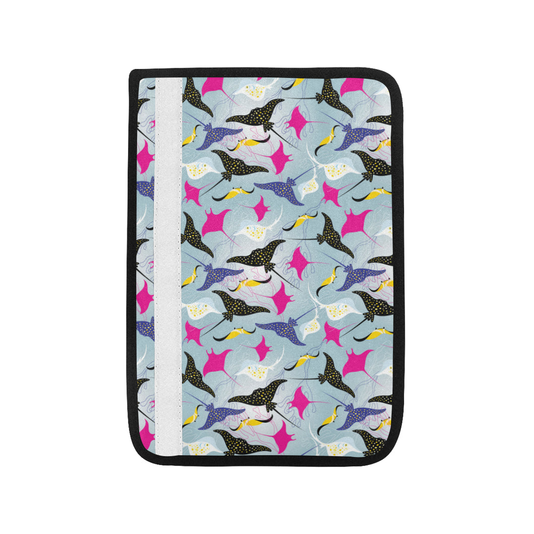 Stingray Pattern Print Design 01 Car Seat Belt Cover
