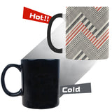 zigzag chevron striped pattern Morphing Mug Heat Changing Mug