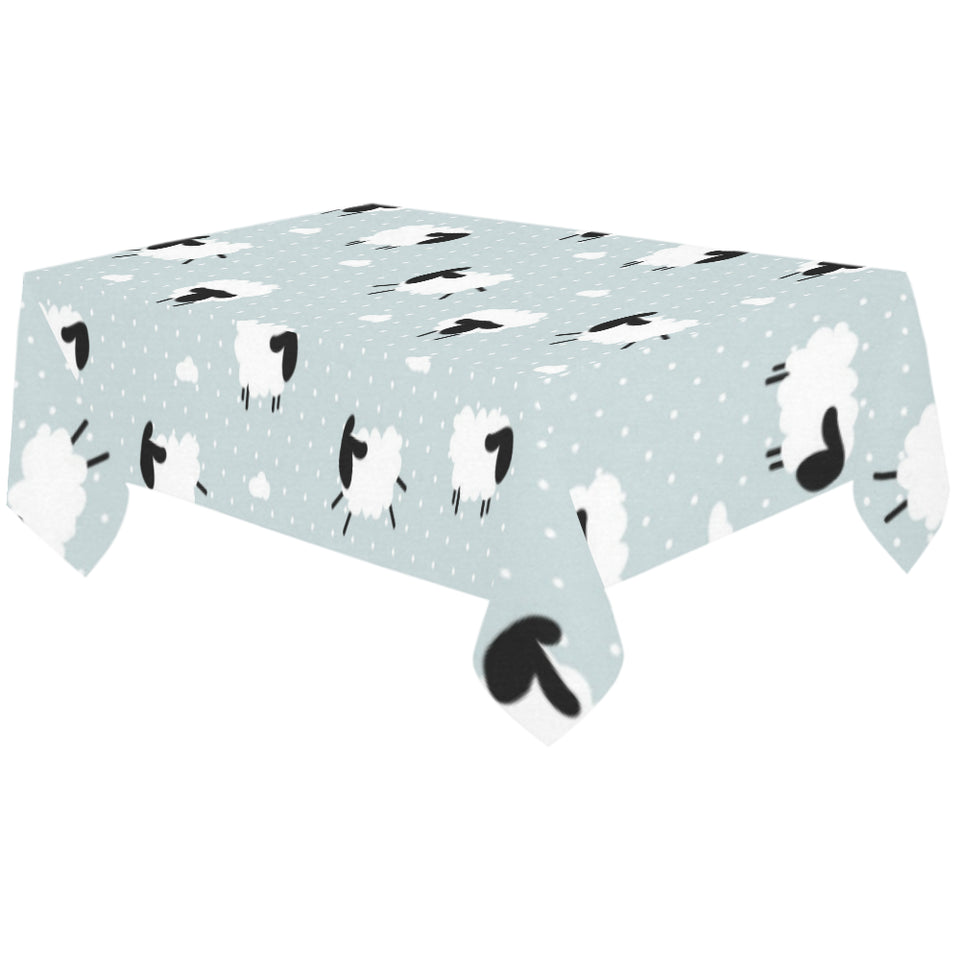 Sheep polka dot cloud pattern Tablecloth