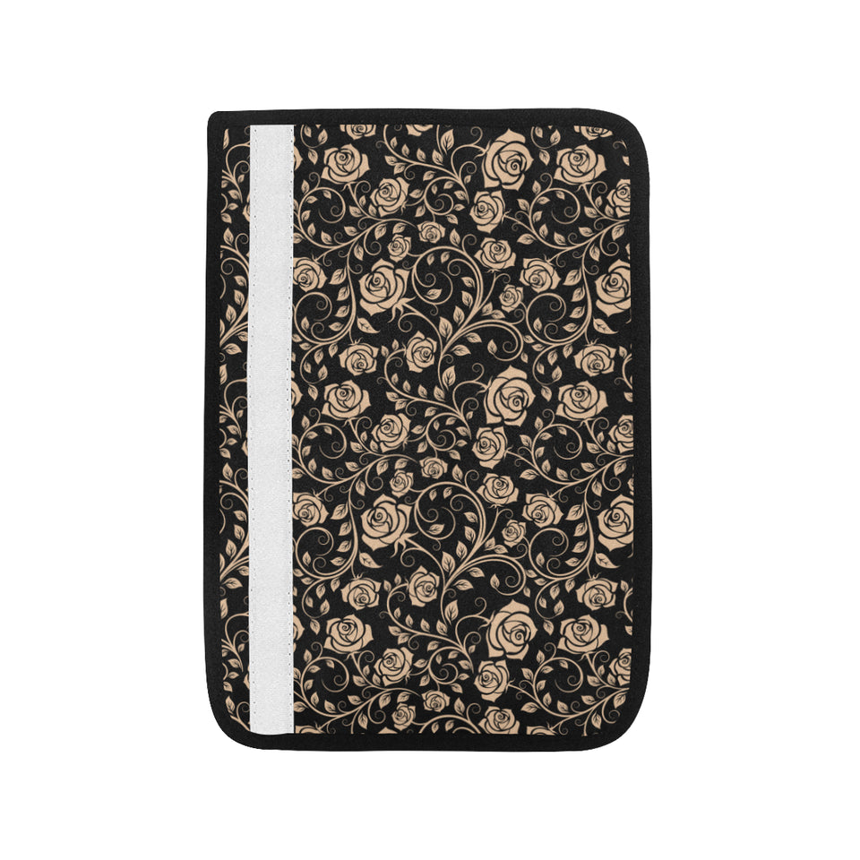 Rose Pattern Print Design 04 Car Seat Belt Cover