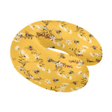 Bee flower pattern U-Shaped Travel Neck Pillow