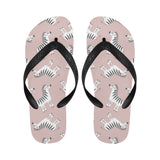 Cute zebra pattern Unisex Flip Flops