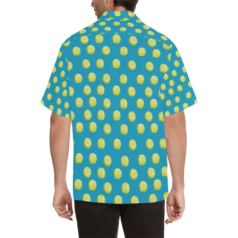 Tennis Pattern Print Design 05 Men's All Over Print Hawaiian Shirt (Model T58)