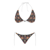 Sugar skulls flower maxican pattern Sexy Bikinis Two-Piece Swimsuits