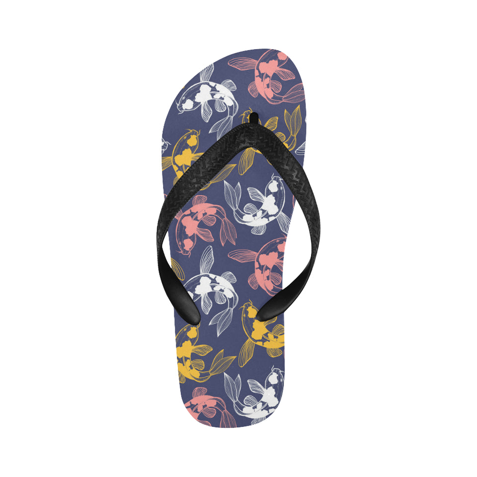 Fancy Carp pattern Unisex Flip Flops