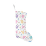 colorful unicorn rainbow heart pattern Christmas Stocking