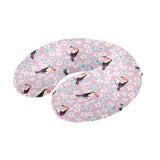 Beautiful toucan flower leaves U-Shaped Travel Neck Pillow