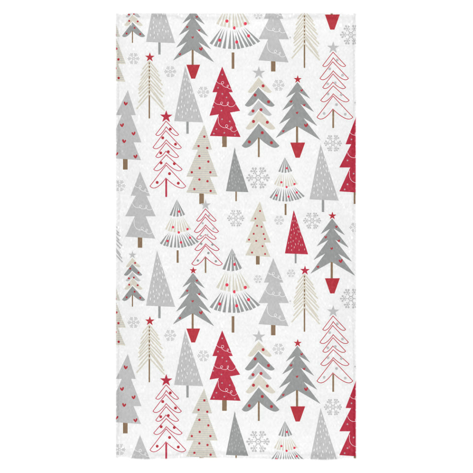 Cute Christmas tree pattern Bath Towel