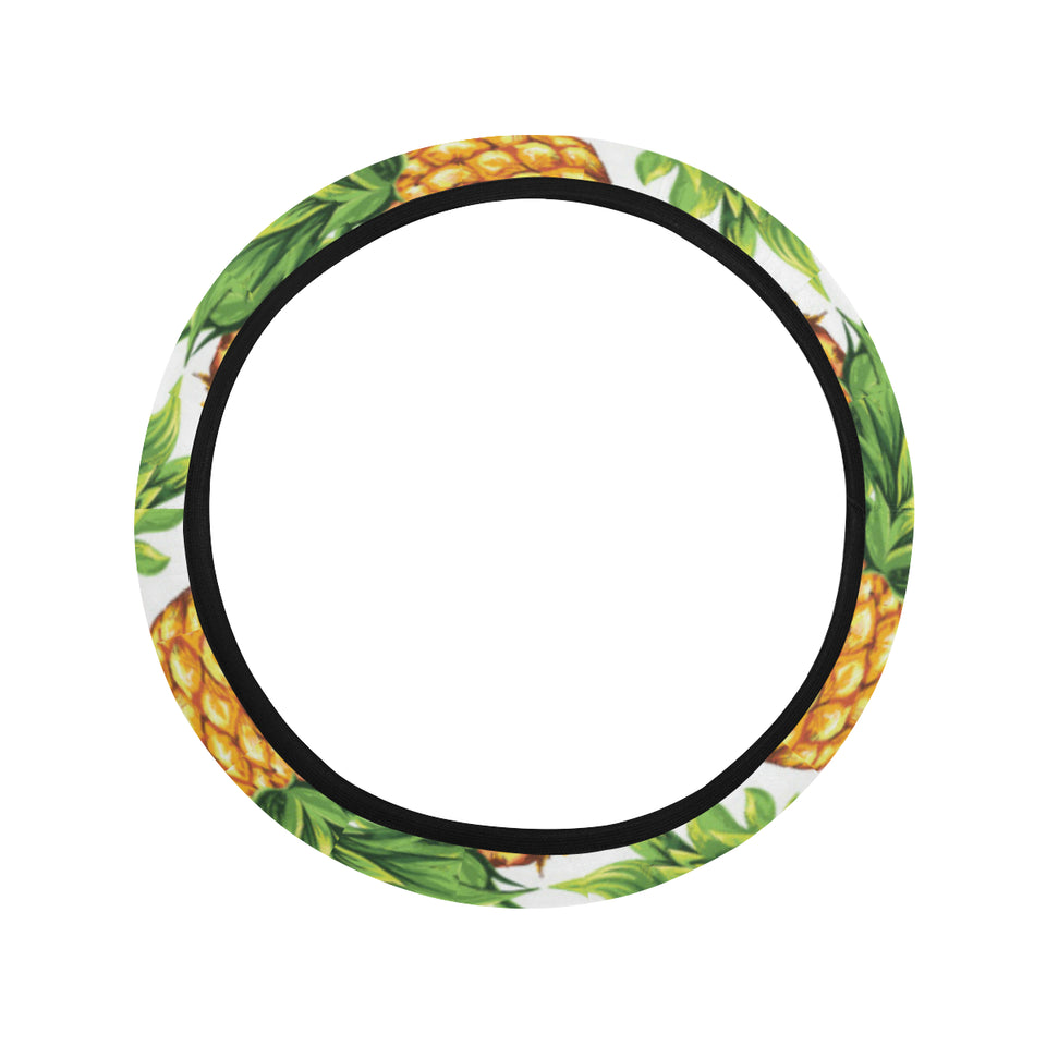 Pineapples design pattern Car Steering Wheel Cover