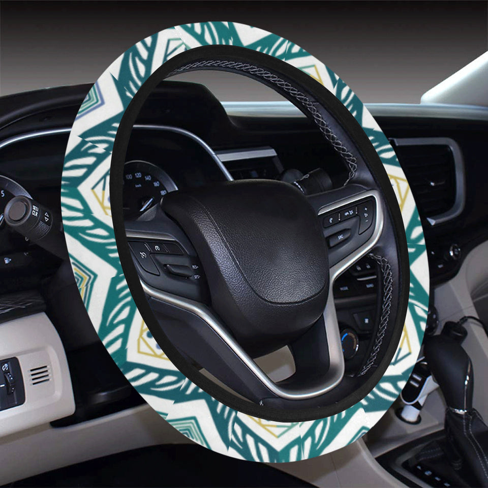 zigzag  chevron paint design pattern Car Steering Wheel Cover
