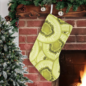 Sliced kiwi pattern Christmas Stocking