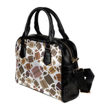 American football ball pattern Shoulder Handbag