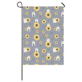 Cute hamster sunflower pattern background House Flag Garden Flag