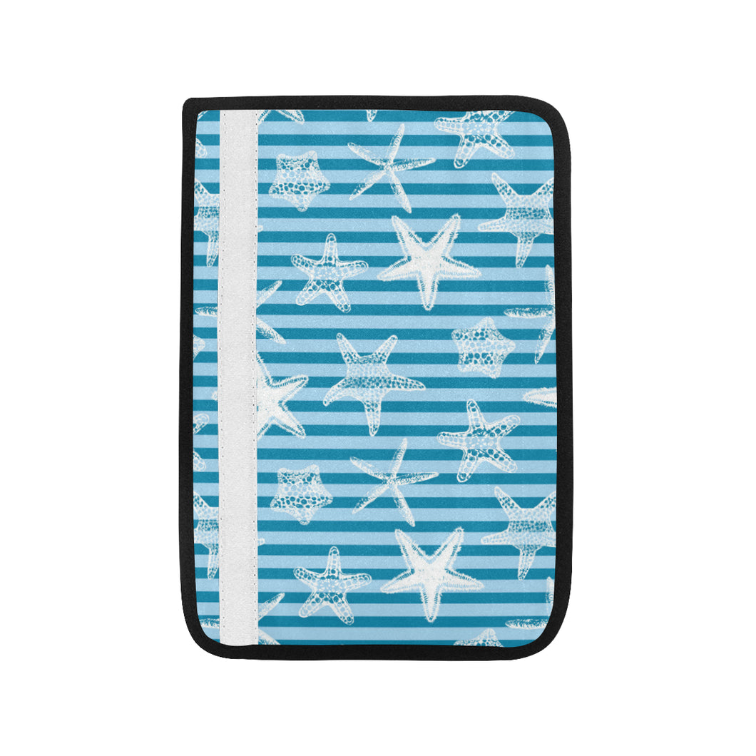 Starfish blue blackground Car Seat Belt Cover