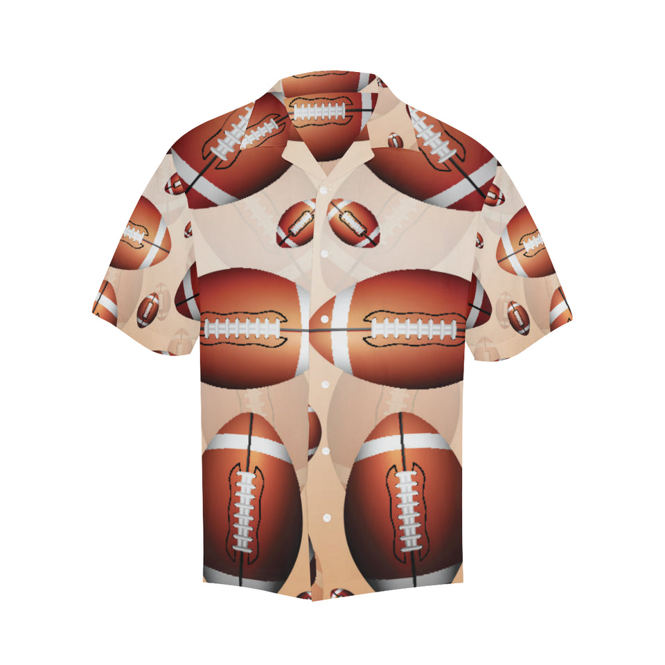 American football ball design pattern Men's All Over Print Hawaiian Shirt