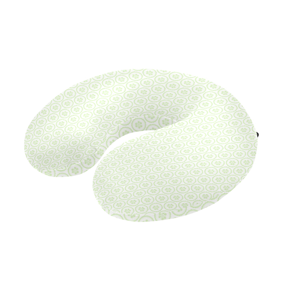 Cucumber pattern background U-Shaped Travel Neck Pillow