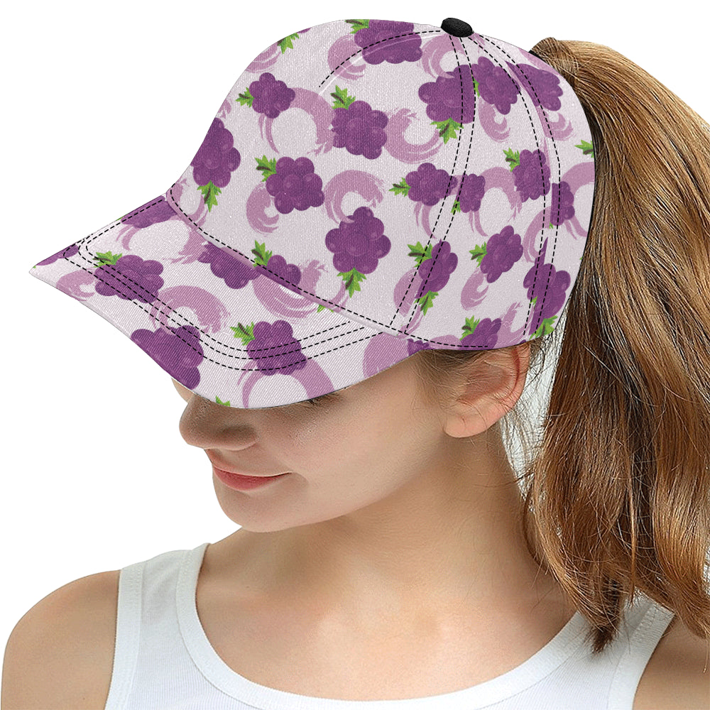 Cute Grape pattern All Over Print Snapback Cap