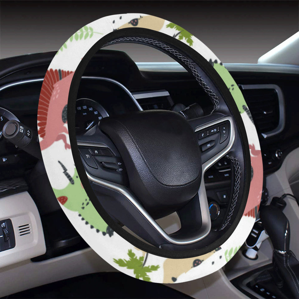 Cute dinosaurs pattern Car Steering Wheel Cover