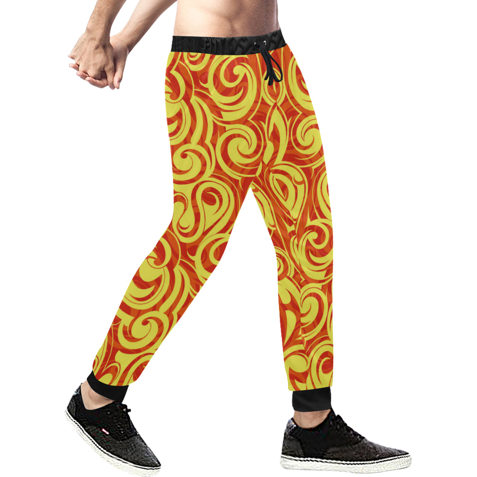 Fire flame design pattern Unisex Casual Sweatpants
