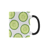 Cucumber slices pattern Morphing Mug Heat Changing Mug