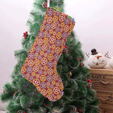 Gear Pattern Print Design 04 Christmas Stocking
