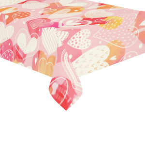 Hand drawn heart design pattern Tablecloth