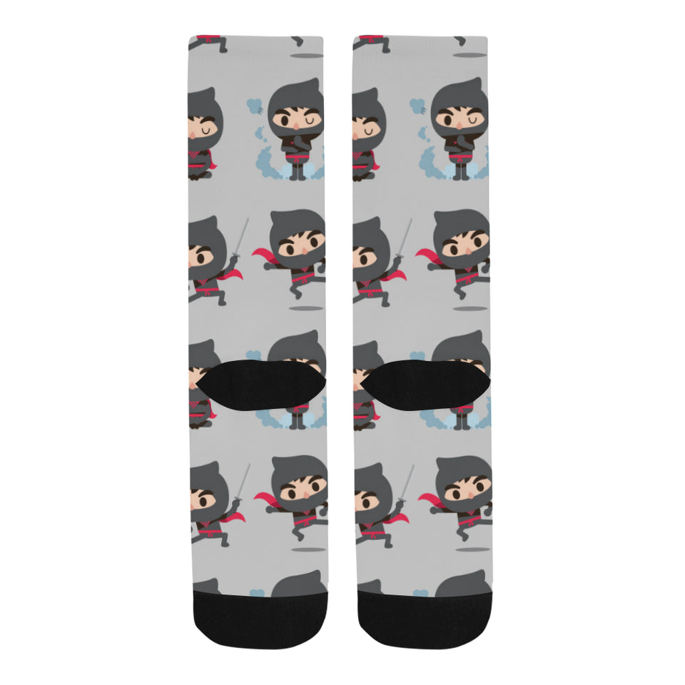 Cute ninja pattern Crew Socks