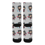 Cute ninja pattern Crew Socks