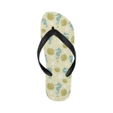 Seahorse shell starfish pattern background Unisex Flip Flops