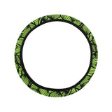 Green hop pattern Car Steering Wheel Cover