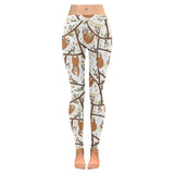 Sloths hanging on the tree pattern Women's Legging Fulfilled In US